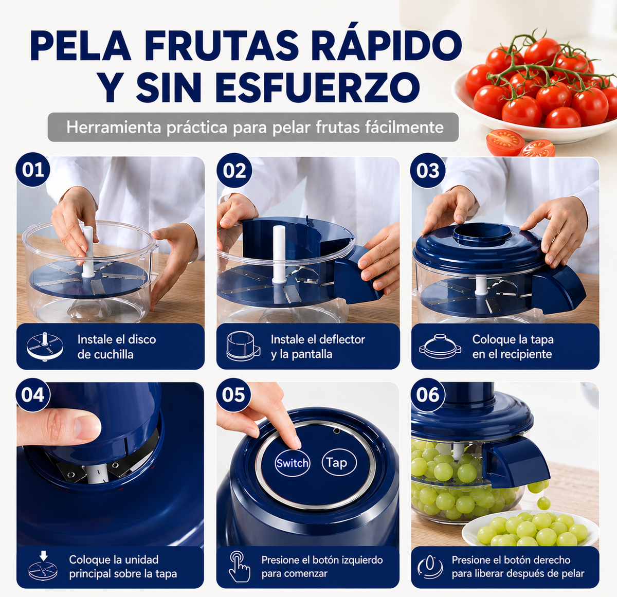 Peelix™ - Pelador Eléctrico de Frutas y Verduras🍅🍇